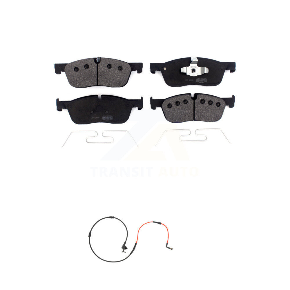 Semi-Metallic Disc Brake Pads And Wear Sensors Front Kit For Jaguar XE