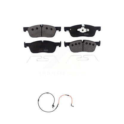 Semi-Metallic Disc Brake Pads And Wear Sensors Front Kit For Jaguar XE