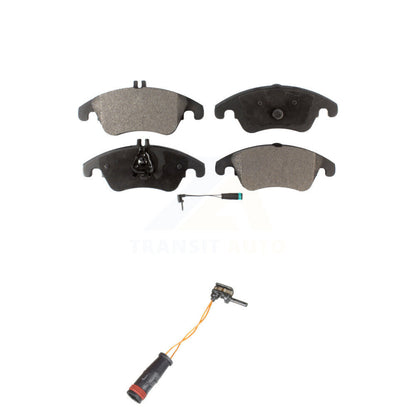 Semi-Metallic Brake Pads Extra Wear Sensor Front Kit For Mercedes-Benz C300 E350