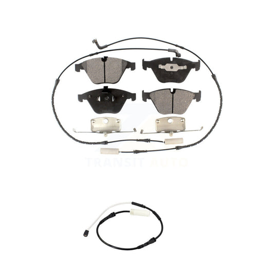 Semi-Metallic Brake Pad And Extra Wear Sensor Front Kit For BMW 328i xDrive 323i