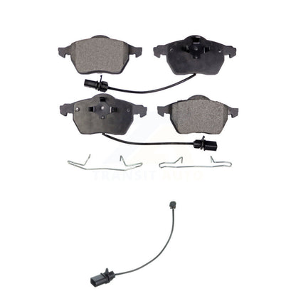 Semi-Metallic Disc Brake Pad & Extra Wear Sensor Front Kit For Volkswagen Passat