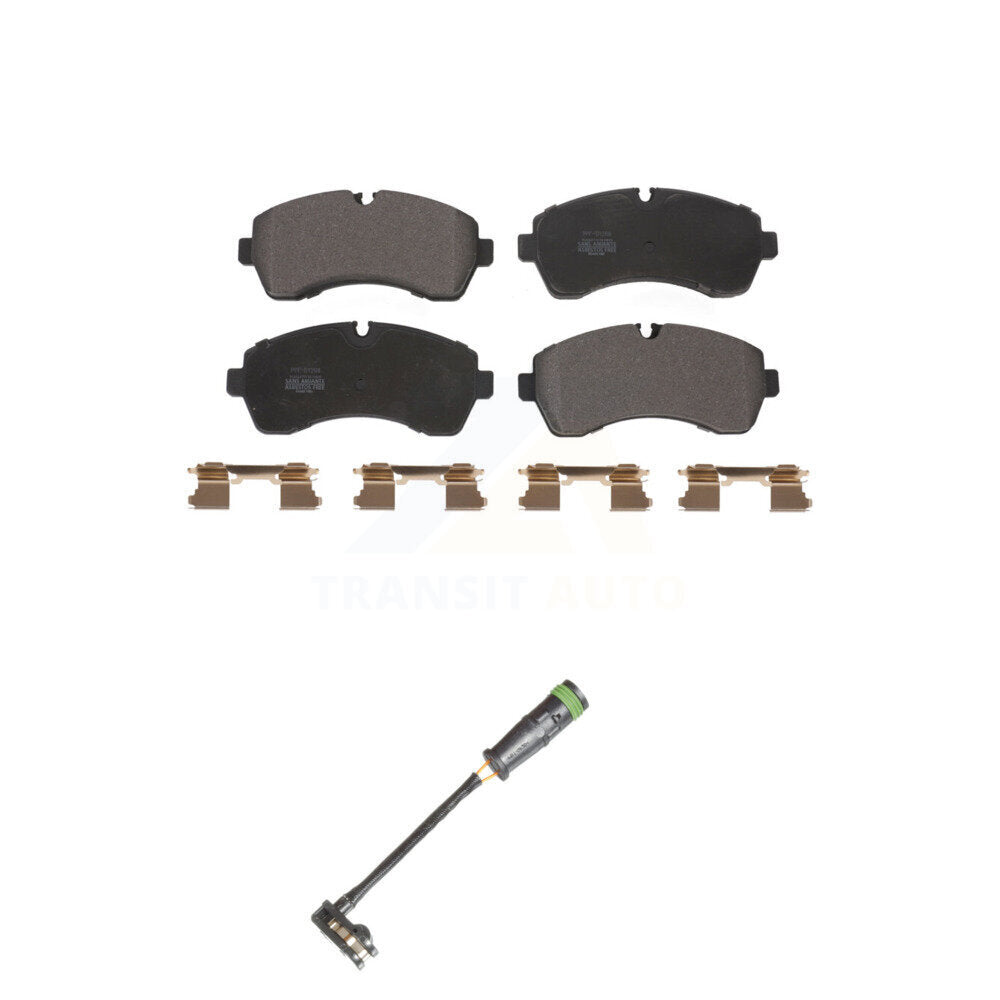 Semi-Metallic Brake Pads & Wear Sensor Front Kit For Mercedes-Benz Sprinter 3500