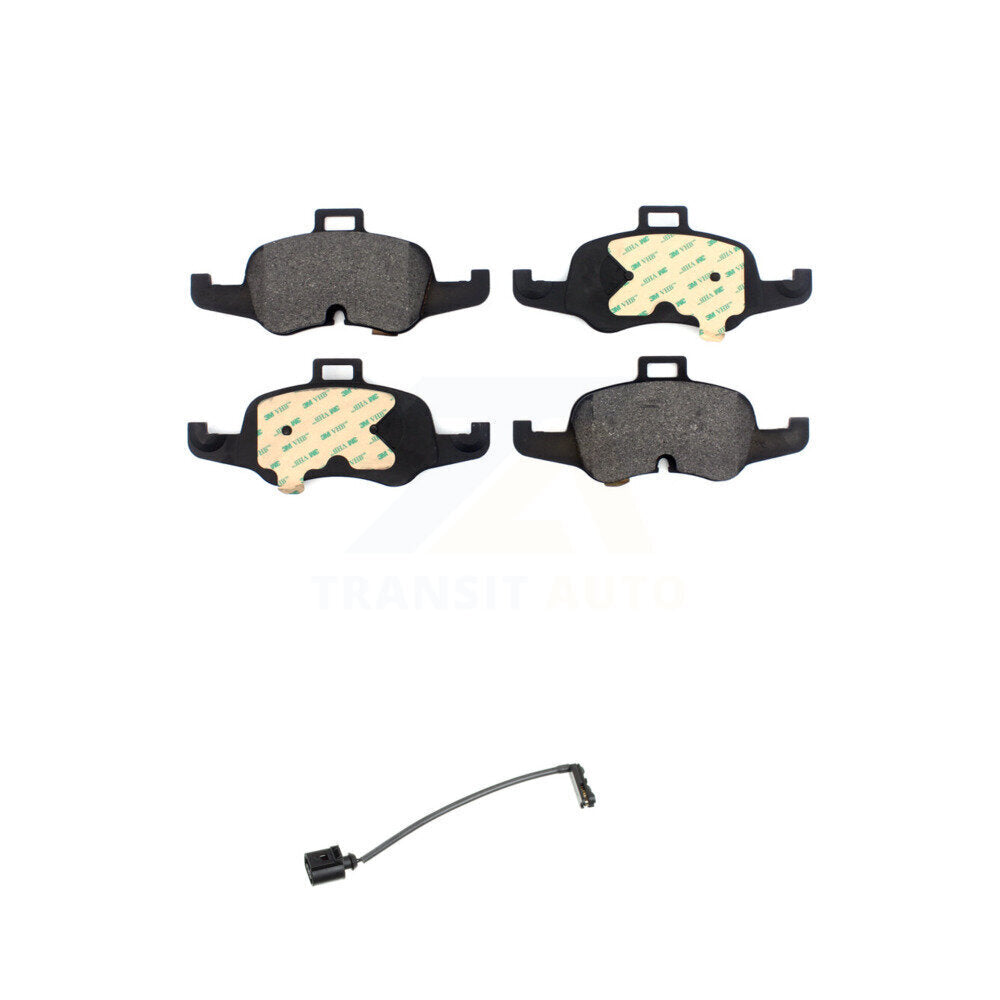 Semi-Metallic Disc Brake Pad And Wear Sensor Front Kit For Audi TTS Quattro 2.0L