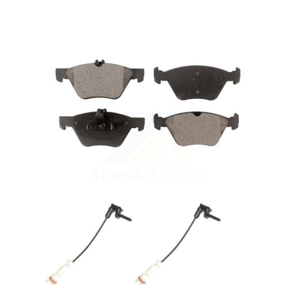 Semi-Metallic Brake Pads & Wear Sensor Front Kit For Mercedes-Benz E320 Chrysler