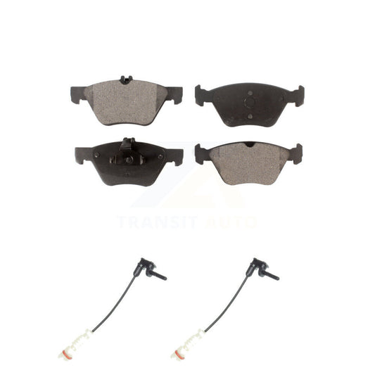 Semi-Metallic Brake Pads & Wear Sensor Front Kit For Mercedes-Benz E320 Chrysler