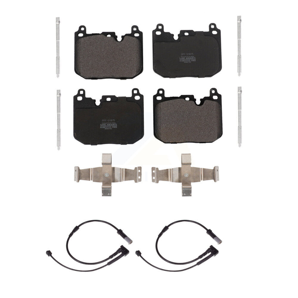 Semi-Metallic Disc Brake Pads And Wear Sensors Front Kit For Mini Cooper