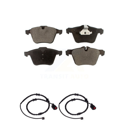 Semi-Metallic Disc Brake Pads And Wear Sensors Front Kit For Jaguar XJ