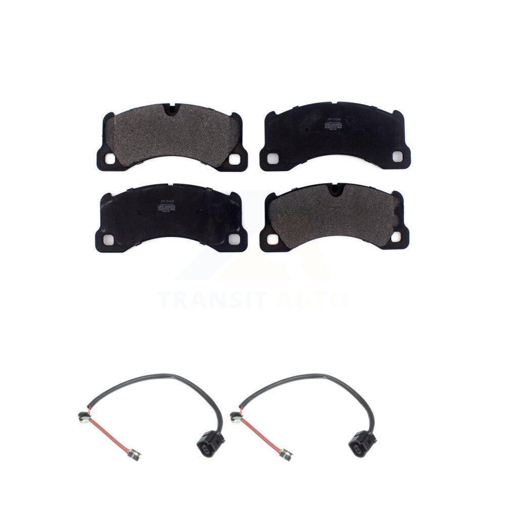 Semi-Metallic Disc Brake Pads Wear Sensor Front Kit For Porsche Cayenne Panamera