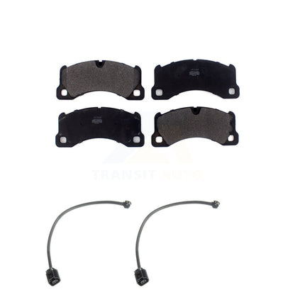 Semi-Metallic Brake Pad And Wear Sensor Front Kit For Porsche Cayenne Volkswagen