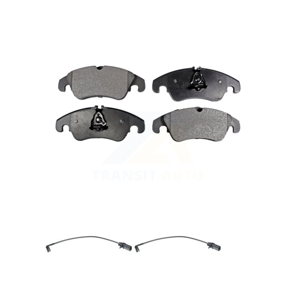 Semi-Metallic Brake Pad Wear Sensor Front Kit For Audi Q5 A4 Quattro A5 S4 S5 A6