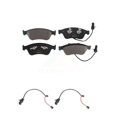 Semi-Metallic Disc Brake Pad & Extra Wear Sensor Front Kit For 2011 Audi S6 5.2L