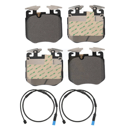 Semi-Metallic Disc Brake Pads And Wear Sensors Front Kit For BMW X5 X7 X6