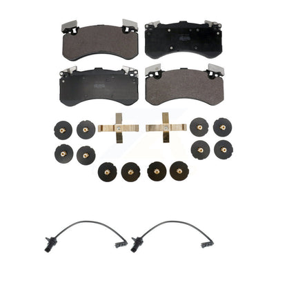 Semi-Metallic Disc Brake Pads And Wear Sensors Front Kit For Audi S6 S7 S8