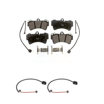 Semi-Metallic Brake Pads Extra Wear Sensor Front Kit For Audi Q7 Porsche Cayenne