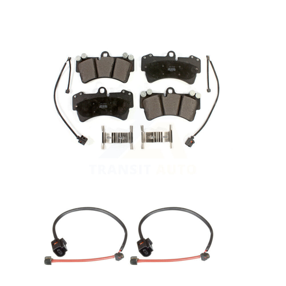 Semi-Metallic Disc Brake Pad And Extra Wear Sensor Front Kit For Porsche Cayenne