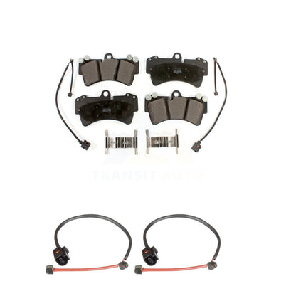 Semi-Metallic Disc Brake Pad And Extra Wear Sensor Front Kit For Porsche Cayenne