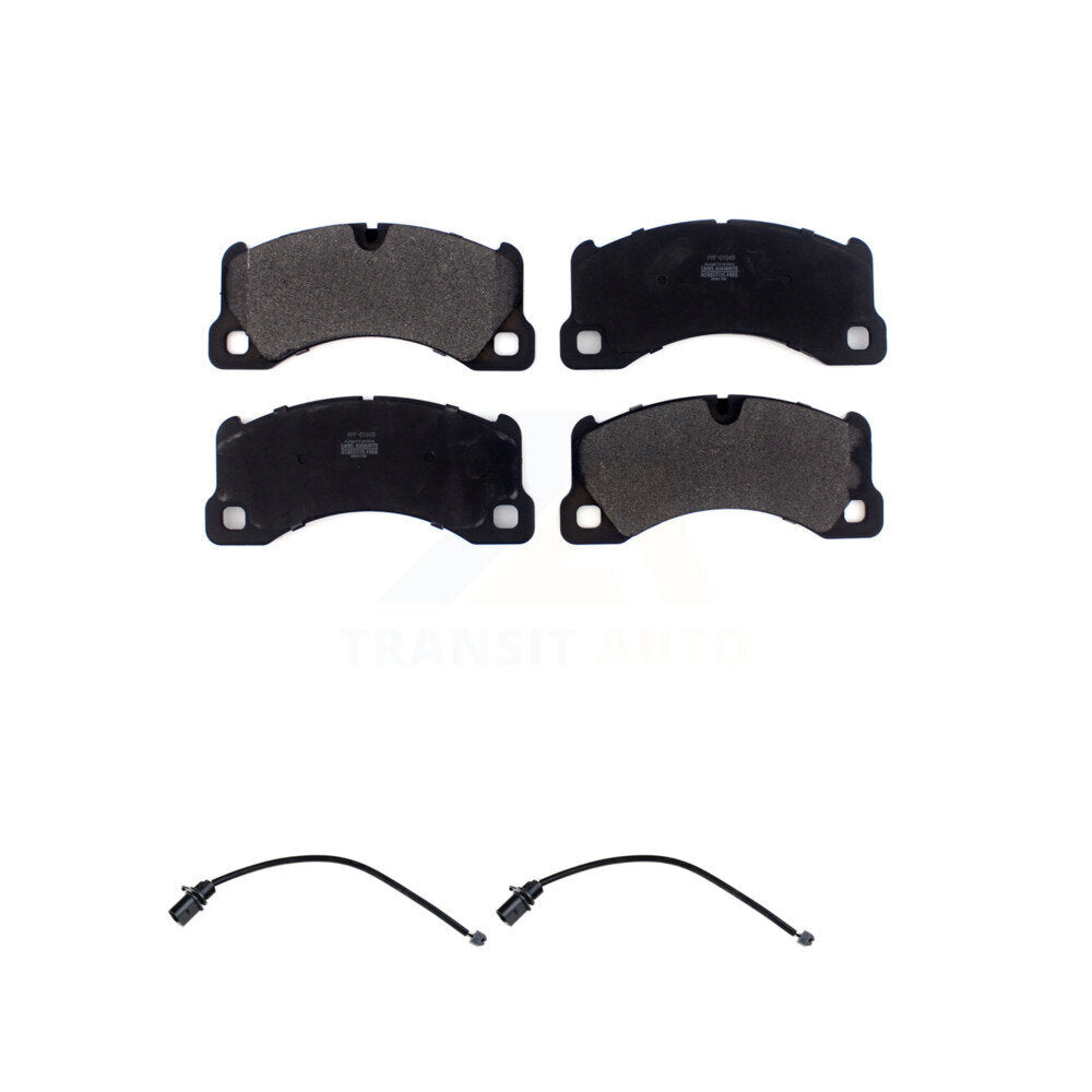 Semi-Metallic Disc Brake Pad & Wear Sensor Front Kit For 2017 Porsche Macan 2.0L