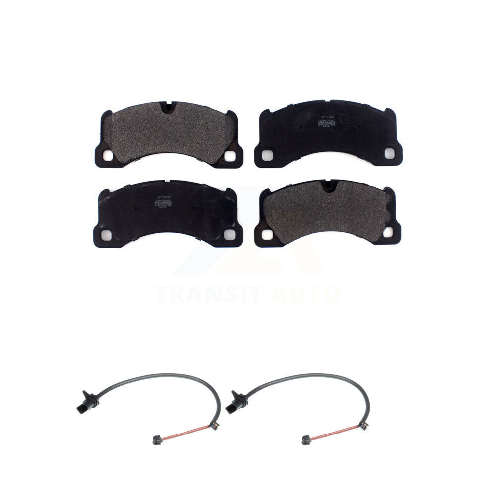 Semi-Metallic Disc Brake Pads And Wear Sensors Front Kit For Porsche Macan