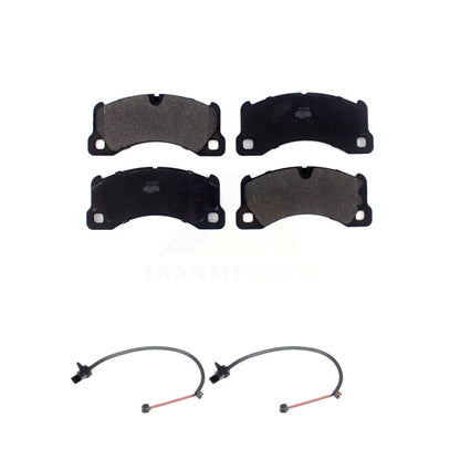Semi-Metallic Disc Brake Pads And Wear Sensors Front Kit For Porsche Macan