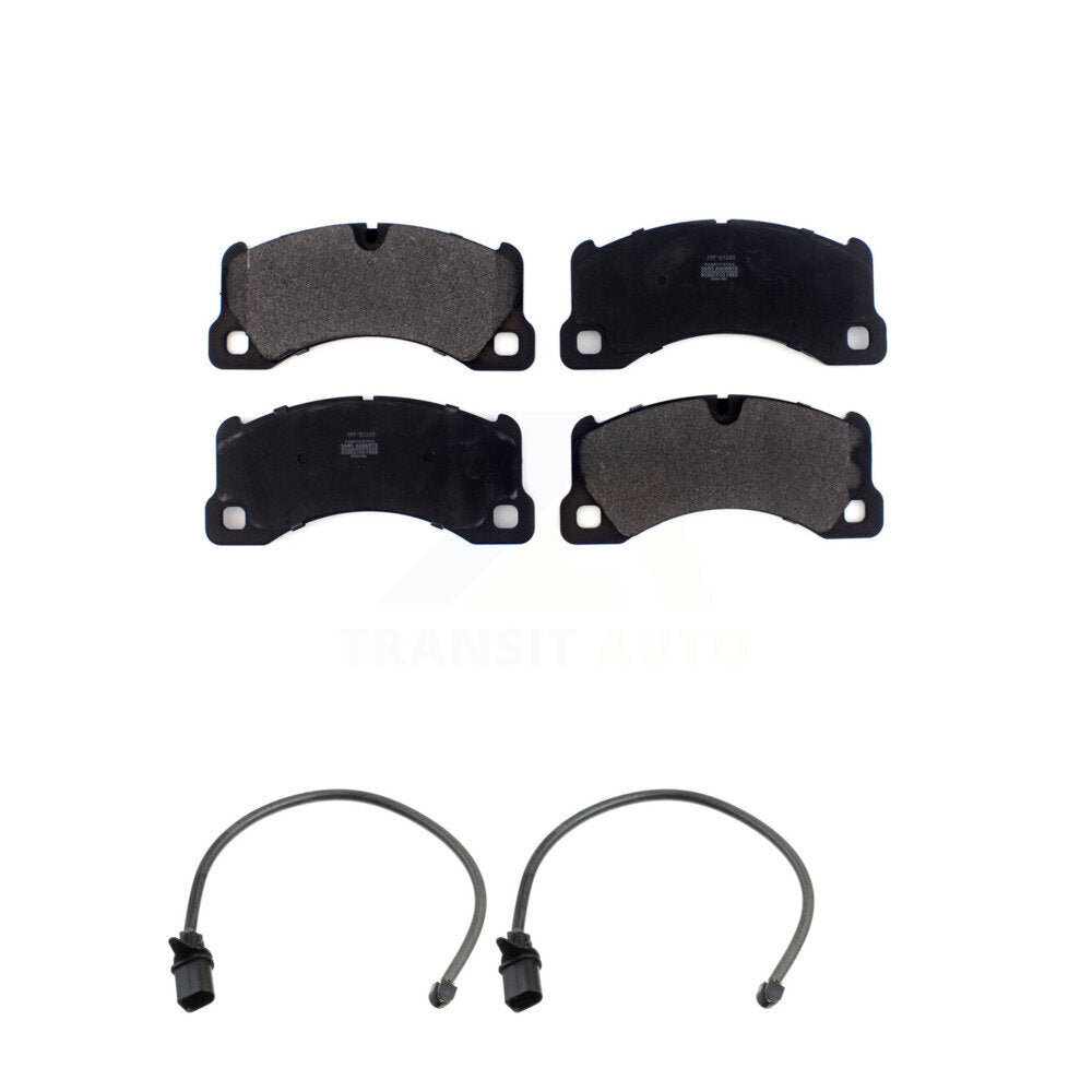 Semi-Metallic Disc Brake Pads And Wear Sensors Front Kit For Porsche Macan