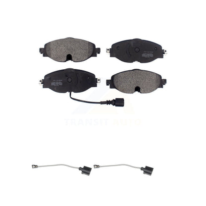 Semi-Metallic Brake Pad Extra Wear Sensor Front Kit For Volkswagen Jetta Golf A3