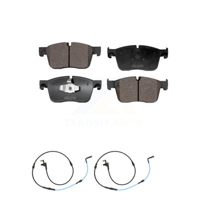 Semi-Metallic Disc Brake Pads And Wear Sensors Front Kit For Jaguar XE XF