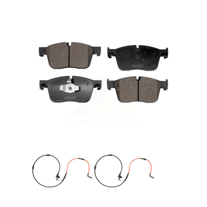Semi-Metallic Disc Brake Pads And Wear Sensors Front Kit For Jaguar XE