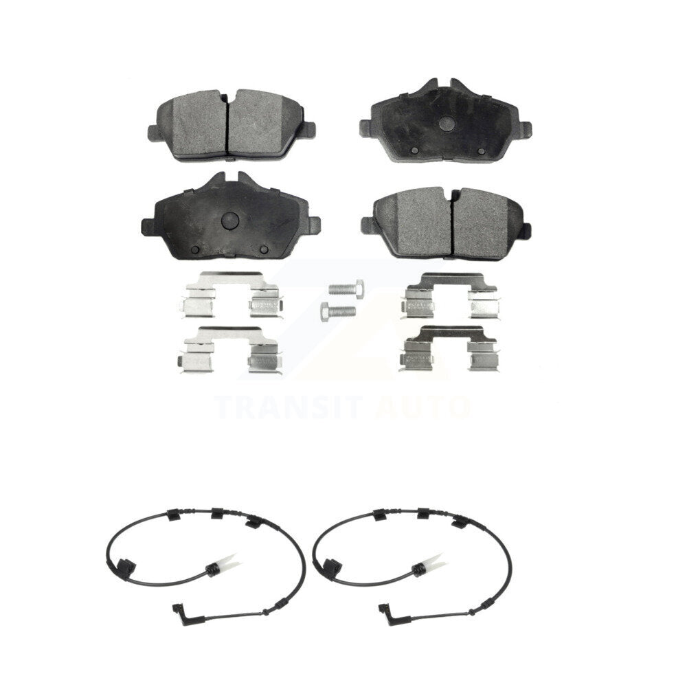 Semi-Metallic Disc Brake Pads And Wear Sensors Front Kit For Mini Cooper