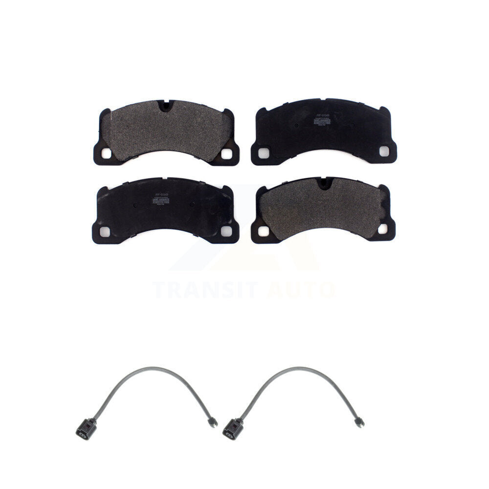 Semi-Metallic Disc Brake Pads And Wear Sensors Front Kit For Volkswagen Touareg