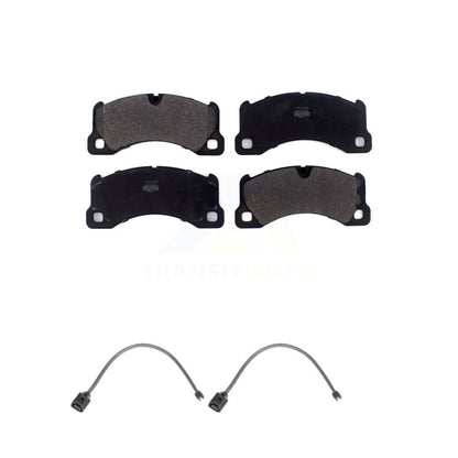 Semi-Metallic Disc Brake Pads And Wear Sensors Front Kit For Volkswagen Touareg