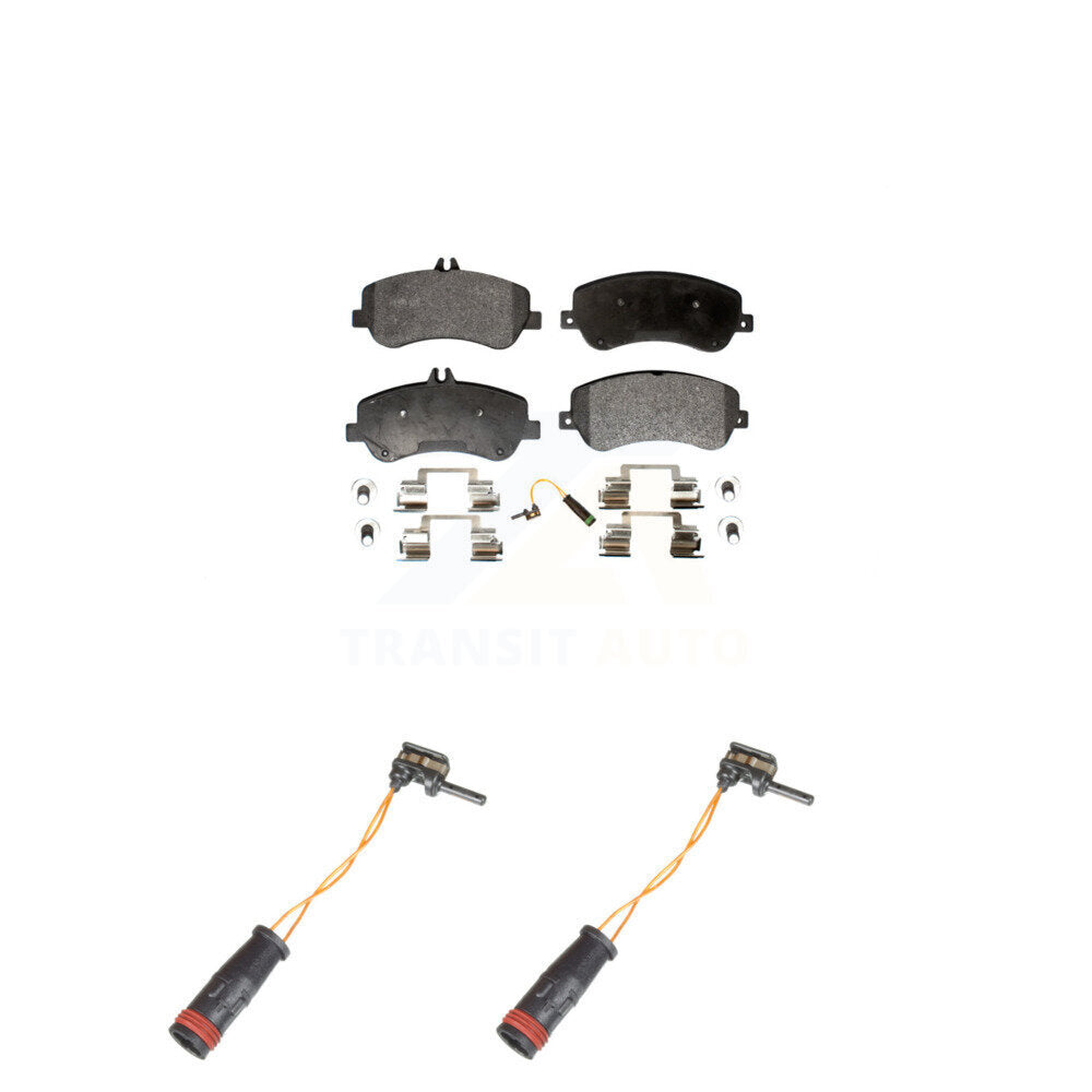 Semi-Metallic Brake Pad And Extra Wear Sensor Front Kit For Mercedes-Benz GLK350