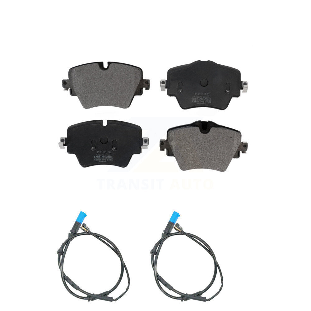 Semi-Metallic Disc Brake Pads And Wear Sensors Front Kit For BMW X3 X4