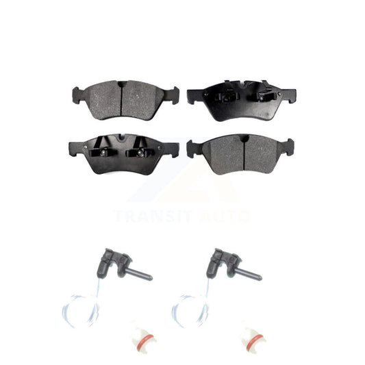Semi-Metallic Disc Brake Pad And Wear Sensor Front Kit For Mercedes-Benz G55 AMG