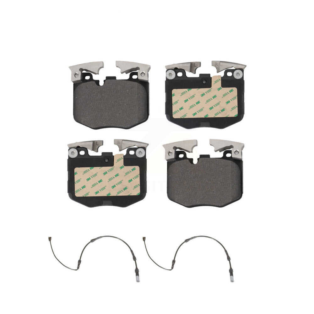 Semi-Metallic Brake Pad And Wear Sensor Front Kit For 2019 BMW 330i xDrive Wagon