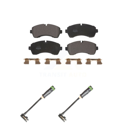 Semi-Metallic Brake Pads & Wear Sensor Front Kit For Mercedes-Benz Sprinter 3500