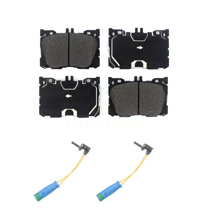 Semi-Metallic Brake Pad & Wear Sensor Front Kit For Mercedes-Benz GLC300 C43 AMG