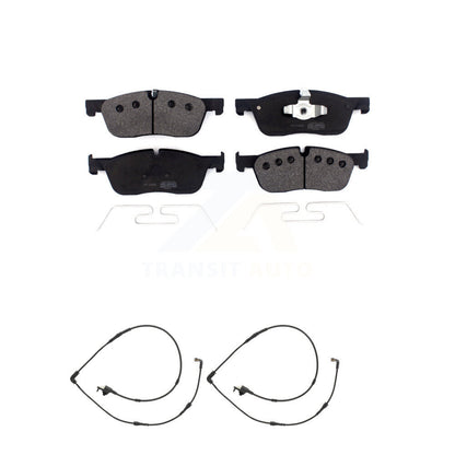 Semi-Metallic Brake Pad And Wear Sensor Front Kit For Land Rover Discovery Sport