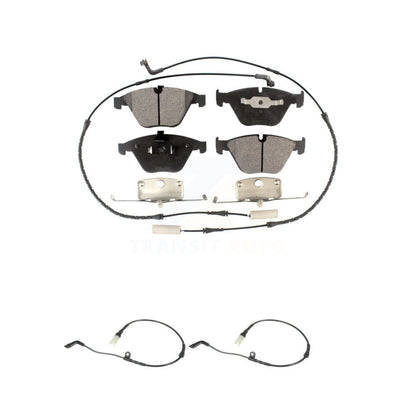 Semi-Metallic Brake Pad And Extra Wear Sensor Front Kit For BMW 530i 528i xDrive