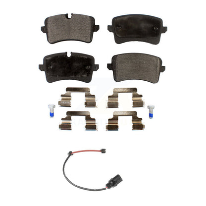 Semi-Metallic Disc Brake Pads And Wear Sensor Rear Kit For Porsche Macan Audi A6