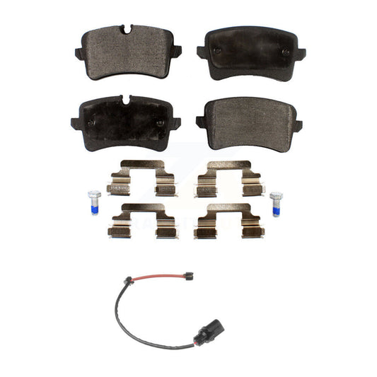 Semi-Metallic Disc Brake Pads And Wear Sensor Rear Kit For Porsche Macan Audi A6