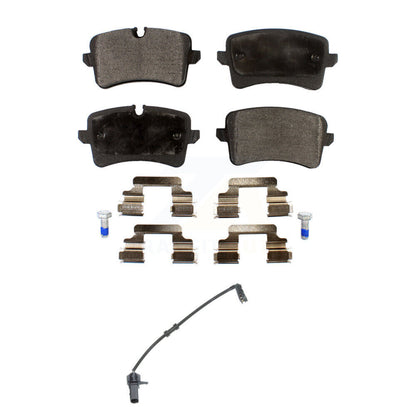 Semi-Metallic Disc Brake Pads And Wear Sensors Rear Kit For Audi A8 Quattro