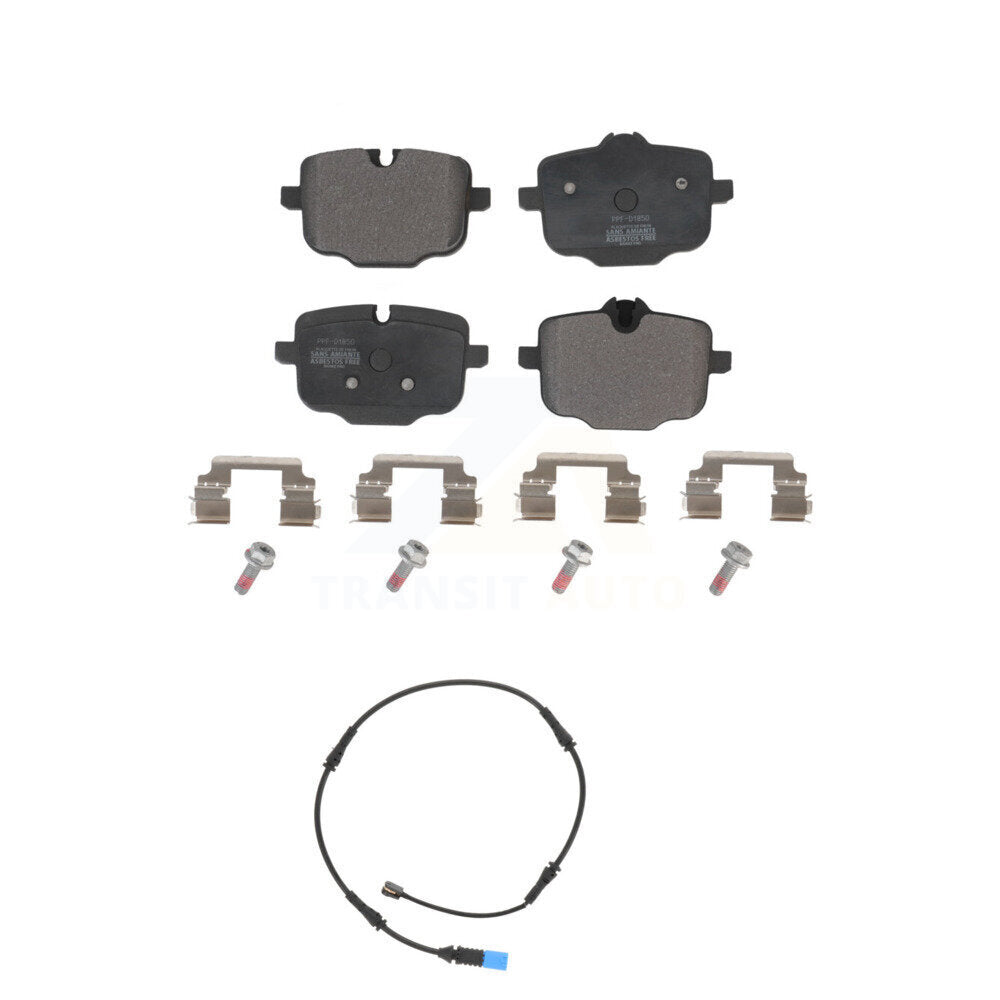 Semi-Metallic Disc Brake Pads And Wear Sensors Rear Kit For BMW X5 X7 X6
