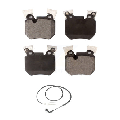 Semi-Metallic Disc Brake Pads And Wear Sensors Rear Kit For BMW 135i 135is 3.0L