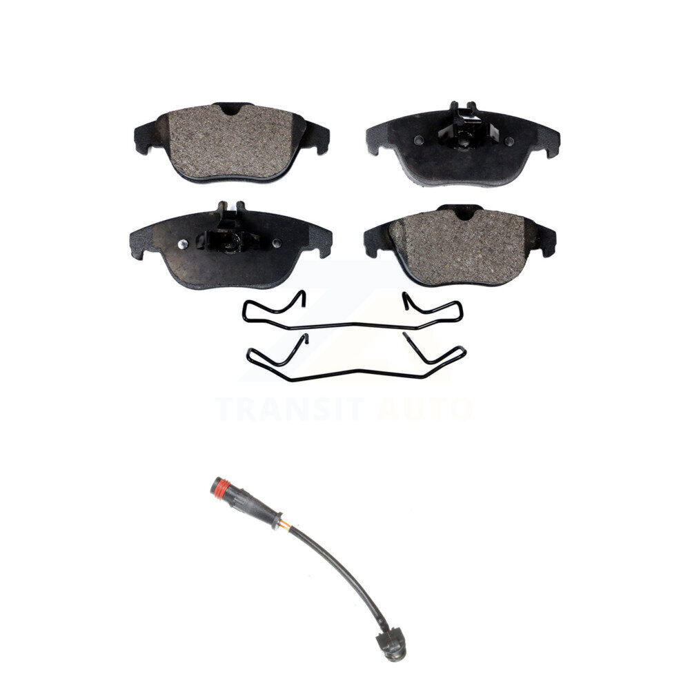 Semi-Metallic Brake Pad Wear Sensor Rear Kit For 2011 Mercedes-Benz C63 AMG 6.3L