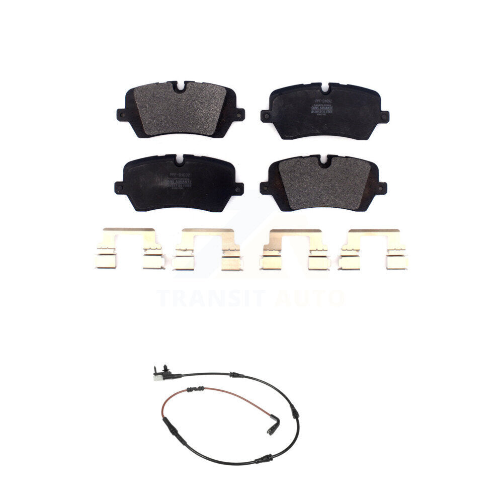 Semi-Metallic Disc Brake Pad And Wear Sensor Rear Kit For Land Rover Range Sport