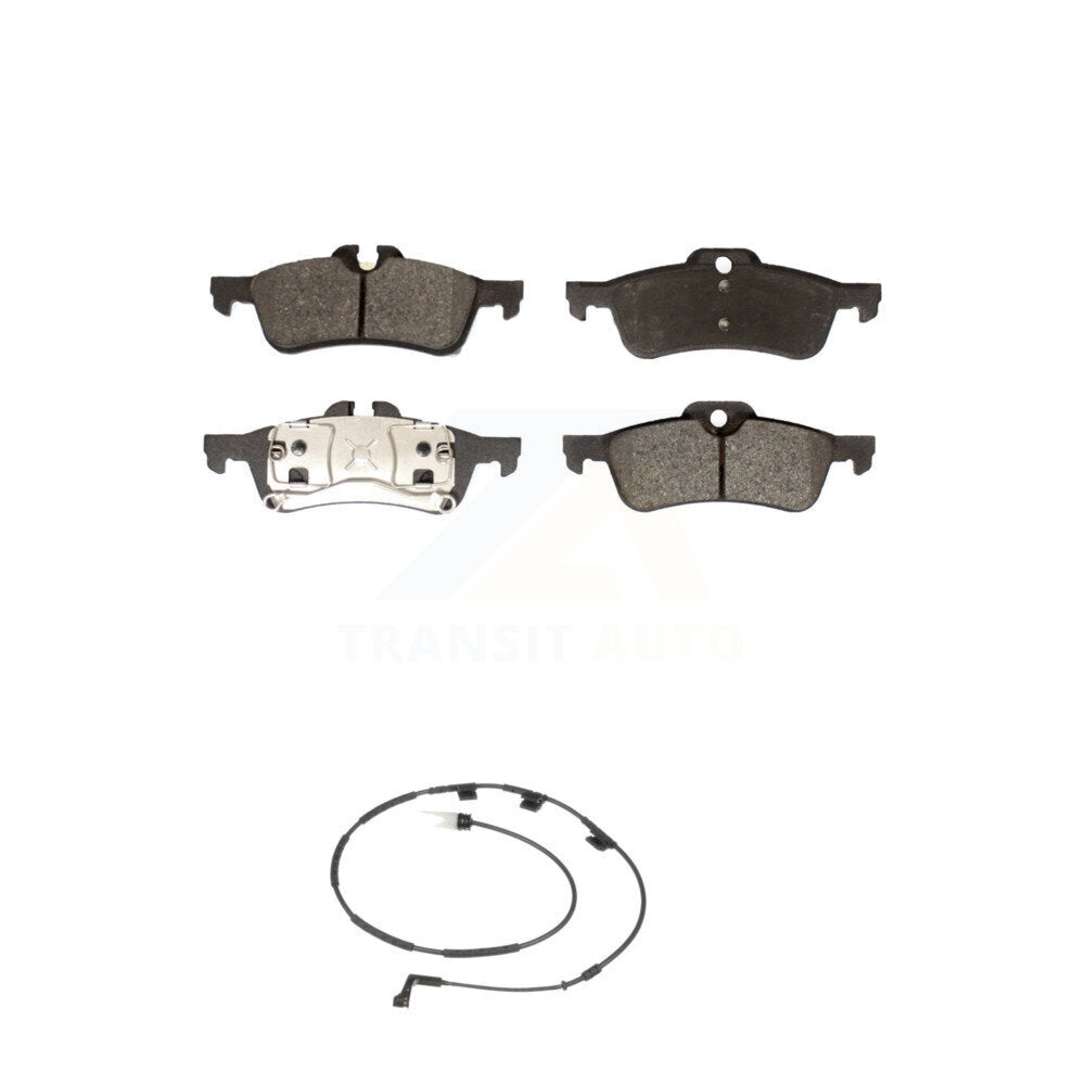 Semi-Metallic Disc Brake Pads And Wear Sensor Rear Kit For 2006 Mini Cooper 1.6L