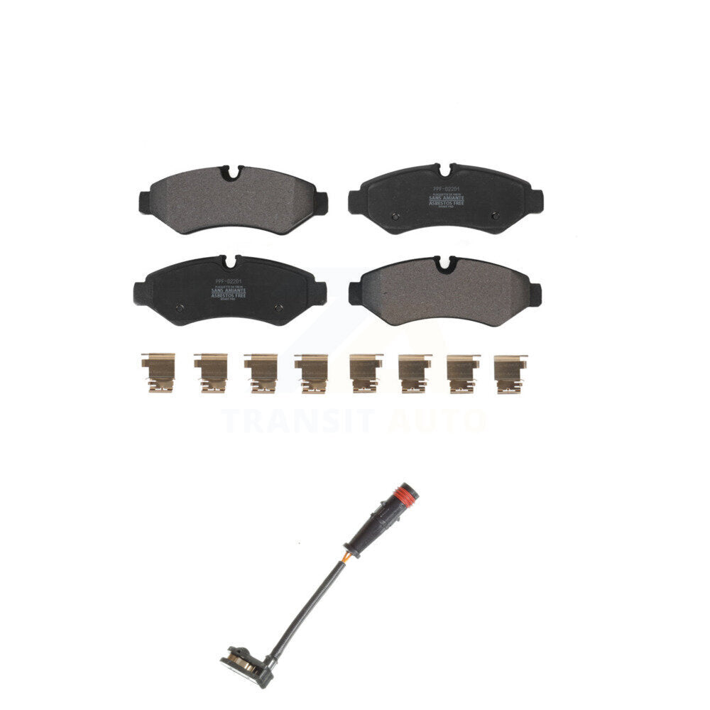 Semi-Metallic Brake Pad And Wear Sensor Rear Kit For Mercedes-Benz Sprinter 2500