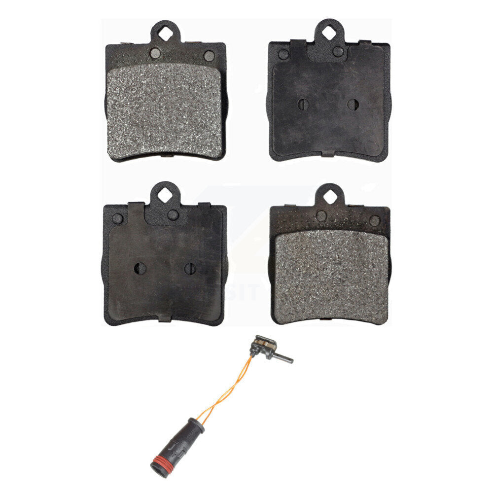 Semi-Metallic Disc Brake Pads & Wear Sensor Rear Kit For Mercedes-Benz C230 C240