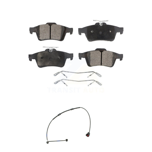 Semi-Metallic Disc Brake Pads And Wear Sensors Rear Kit For Jaguar XK XKR