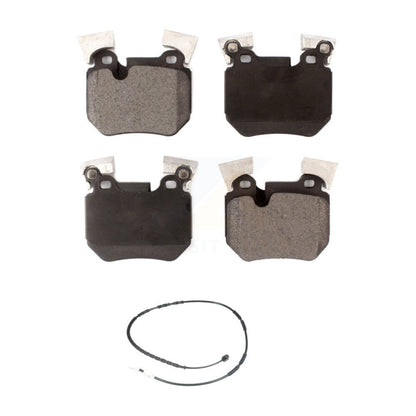 Semi-Metallic Disc Brake Pads & Wear Sensor Rear Kit For 2012-2013 BMW 135i 3.0L